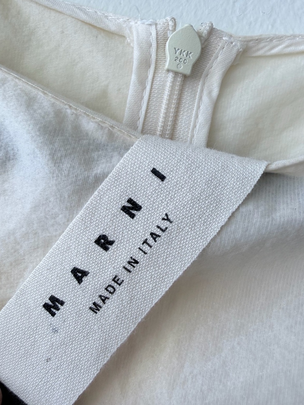 Marni cream muslin dress